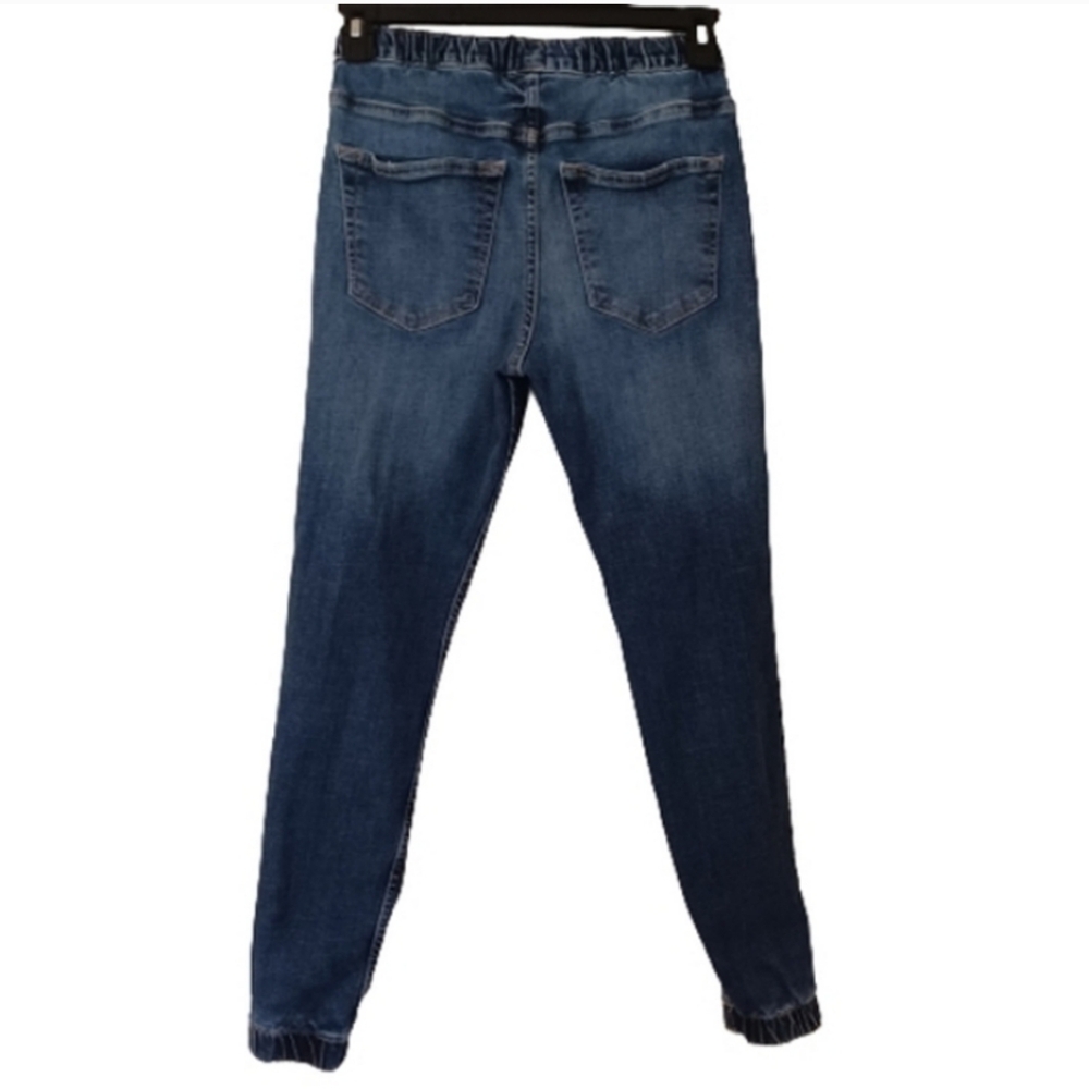 Hollister Women's Skinny Jogger Advanced Stretch Casual Cotton Blue Jeans - Picture 3 of 6